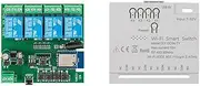 Aswalling 4CH Tuya WiFi Smart Switch WiFi Switch 7-32V 5V 2.4G WiFi Home Automation Module for IFTT Home