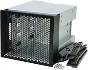 Hoement 4-Bay Hard Drive Cage for Computer Components Easy Install No Drilling