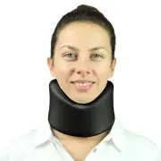 Vive Cervical Collar Neck Support for Pain Relief, Black 4 Inch