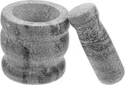 Set Garlic Masher Stone Grinding Bowl Stone and Pestle Seasoning Pestle Mini and Pestle Household Grinding Bowl Spices Crush Pot Household Pestle Spices Grinding Bowl