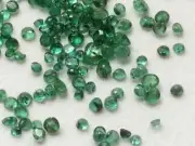 1.5-3mm Emerald Cut Stone Natural Faceted Round For Jewelry (1Ct To 5Ct)