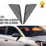 1Pair Reverse Mirror Side Triangle Plate For 2016-20 Hyundai Tucson 86190-D3000~ (for: Hyundai)