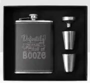 Cool 8 Ounce Back Stainless Flask Pocket Size Booze Gift Father's Day