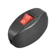 Inline Cord Switch AC250V 6A/ 125V 10A On-Off Through Red Led Rocker Switch