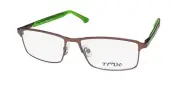 NEW TIMEX TMX DEADLOCK GLASSES FULL-RIM BROWN MENS METAL & PLASTIC DESIGNER