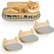 Large Cat Wall Shelves + 3 Steps, Tree, Corner Shelf, Bed, Scratcher, Furniture, Window Perch, Hammock, Scratching Post