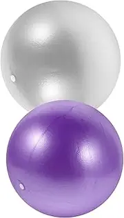 Kisangel 2pcs Small Exercise Ball: Balls for Strength Balance and Flexibility Home Gym and Physical Training Balance 25cm