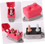 ASAKKURA 20pcs 12v/24v Stainless Steel Nylon Nuts Automatic Reset Circuit Breaker for Automotive Replacement Parts