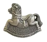 Russell Collection Money Bank - Pewter Finish Rocking Horse