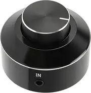 Compact Mini Active Volume Control Knob for Excellent Performance Volume Adjust Knob for Celebrations Black Aluminum Alloy