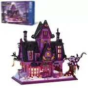 Halloween Mini-Block Kit with Lights, Mystery Magic Broomstick Witch Bar, Spo...