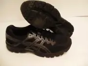 Asics men's gel superion running shoes black dark grey size 10 us