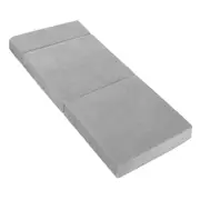 3-Fold Giselle Foldable Mattress Single Light Grey Folding Mattresses Bed Mat