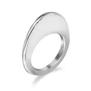Egg .925 Sterling Silver Ring, Silver Egg Shaped Minimal ring