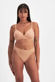 [Bonds] Bonds Women's Bases Seamless Bikini in Blush Latte Size: 10 10 Blush Latte