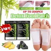 Detox Foot Patches Natural Deep Cleansing Pads Pain Relief Sticky Removal Toxin