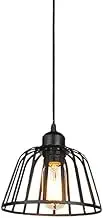 E27 Light Source Flush Mount Chandelier,Hollowed-Out Wrought Iron Hanging Lamp Shade,American Minimalist Style Pendant Light,Meeting Room Lounge Corridor Lighting Ceiling Lamp