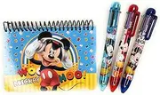 Disney Mickey Mouse Autograph Book with (1 Random Mickey 6-1 Mutlicolor Pen) Woohoo