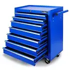 7 Drawers Tool Box Chest Cabinet Trolley Boxes Garage Storage Work Shop Blue Au