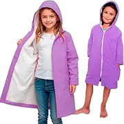 MACAR Parka, dry coat for adults. Unisex. Waterproof fabric on the outside and absorbent TOWEL on the inside