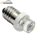 5pc 12V E10 LED Bulb F3 Interior Dash Gauge License Plate Light Globe Cool White