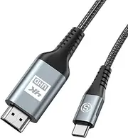 SWECENT USB-C to HDMI Cable 5M, 4k@30hz USB Type C to HDMI Cord for i Phone 15 Pro Max, [Thunderbolt 3/4 Compatible] for MacBook Pro/Air, iPad Pro iMac Dell Galaxy S24 S23 S22 S21 S20 S10 Surface