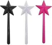 Salt and Pepper Shaker Salt and Pepper Wand Shakers, Black and White and Pink, Star Wand Salt