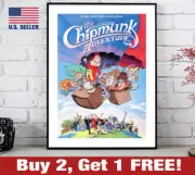 The Chipmunk Adventure Poster 18" x 24" Print Alvin and the Chipmunks 80s Art
