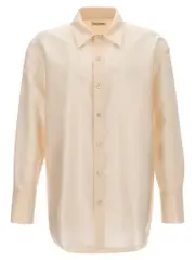 [Saint Laurent] Saint Laurent-Faille Shirt Camicie Beige-Uomo OS
