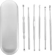 Ipetboom 6pcs Ear Wax Picker with Storage Box Portable Spiral Ear Cleaning Tools