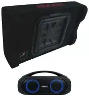 Kicker 49L7TDF122 L7TDF 12" L7T Subwoofer+Shallow Sub Box+Bluetooth Speaker