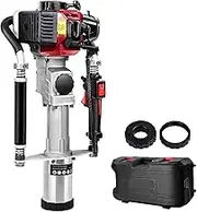 GIANTZ Petrol Post Driver 2-Stroke 55Cc Rammer Pile Star Picket Fence Hole Red