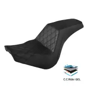 Step Up Gel Seat Driver & Passenger Seat Fit For Harley Softail Street Bob 18-Up
