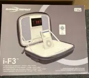 Sonic Impact Technologies i-F3 Portable Speakers w Remote Made for iPod Rare NIB