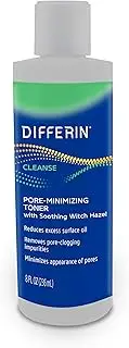 Differin Witch Hazel Toner for Face, Pore-Minimizing Skin Toner by the makers of Differin Gel, Gentle Skin Care for Acne Prone Sensitive Skin, 8 oz (Packaging May Vary)