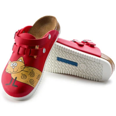 BIRKENSTOCK KAY SL CAT RED PROFESSIONAL SABOT UNISEX BACKSTRAP NON-SLIP SOLE