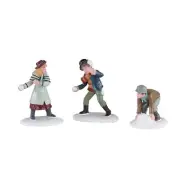 Lemax Vail Village Snowball Skirmish Multicolor Figurine 244x236x122 inches