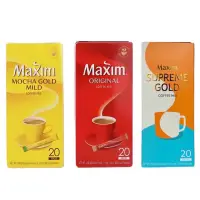 在飛比找蝦皮購物優惠-即期品【美食館】韓國 Maxim 3合1咖啡 20本 原味／