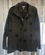 NWT Knox Rose Utility Army Green/ Olive Star Jacket- XXL