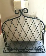 Cookbook Holder / Stand Wrought Iron Black NIB