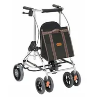 在飛比找樂天市場購物網優惠-日本幸和TacaoF助行器R181(黑色)帶輪型助步車 步行