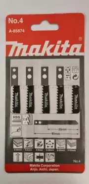 Old type Makita No. 4 - three packs of 15 blades - 9TPI - Wood Aluminum Metal