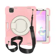 Nevenka iPad Case For iPad Air 5 with 360 Swivel Stand-Cherry Blossom Powder