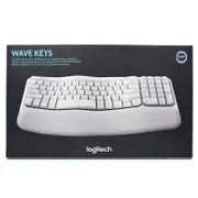 Logitech Wave Keys Wireless Ergonomic Keyboard - Off-White (920-012282)