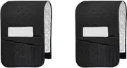 2X Sofa Remote Control Holder Non-Slip Armchair Holders for Couch Recliner with 5 Pockets for Book Etc