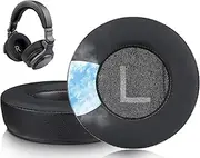 SOULWIT Cooling Gel Replacement Ear Pads for Pioneer DJ HDJ-CUE1 Headphone, Earpads Cushions with High-Density Noise Isolation Foam - Black