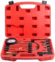 17PCS Diesel Engine Compression Tester Kit Tool Set Automotive Compressor