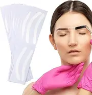Eyebrow Tape Shaper, Eyebrow Stencils | Brow Shaper Eyebrow Stencil Kit for Women - 50 Pairs Professional Templates, Auxiliary Shaping Tape Stickers for Tint Make Up
