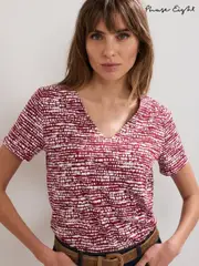 Phase Eight Red Alice Spot Print Top (W82699) | $90