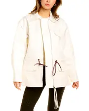 Moncler Short Coat 0 White